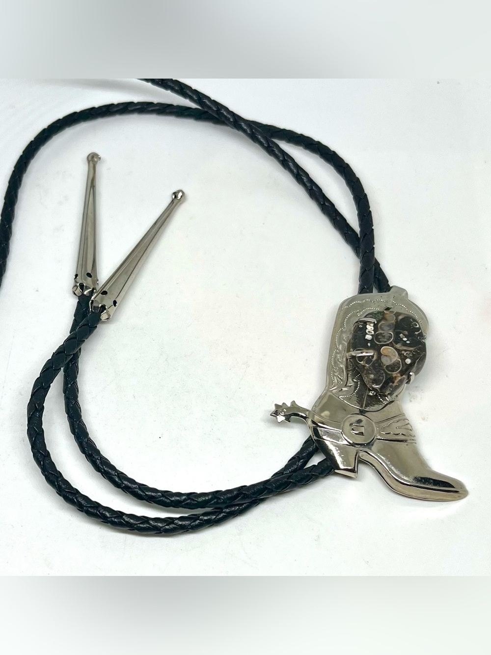 Western Boot & Stine Bolo Tie